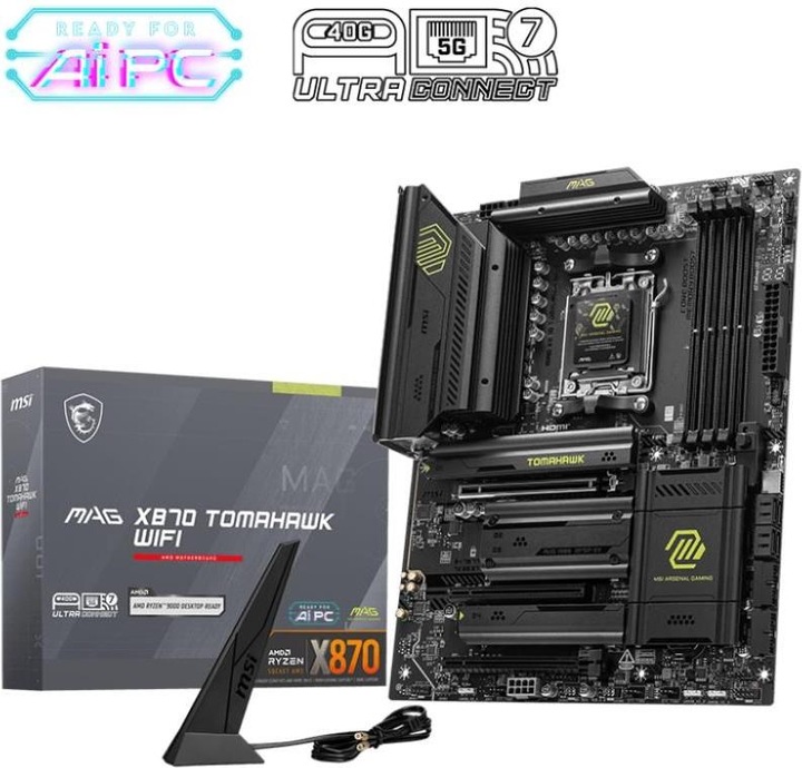 Immagine prodotto MSI MAG X870 Tomahawk WIFI (AM5, AMD X870, ATX)