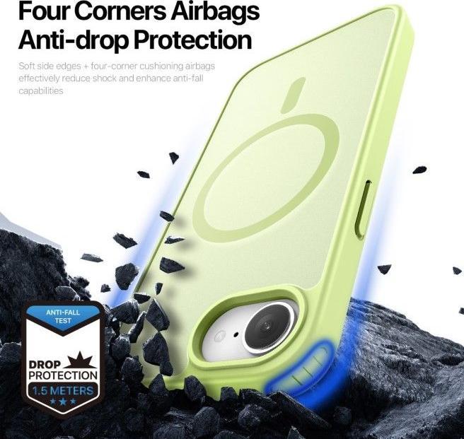 Actual product image Dux Ducis iPhone SE (2025) Compatible with MagSafe Case - Green (Apple iPhone 16e)