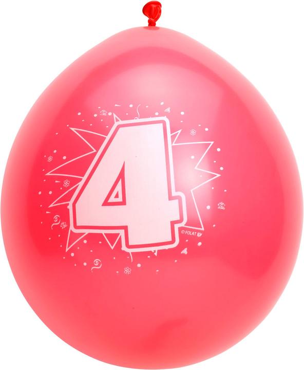 Produktbild Folat Anzahl Luftballons 4 Jahre (8x)
