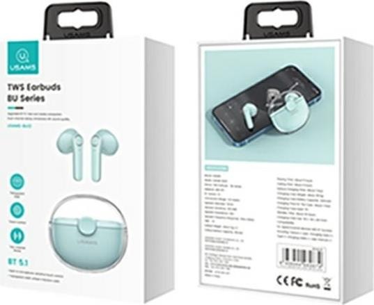 Immagine prodotto Usams Słuchawki Bluetooth 5.1 TWS serie BU bezprzewodowe zielony/verde BHUBU03 (NC, Senza fili)