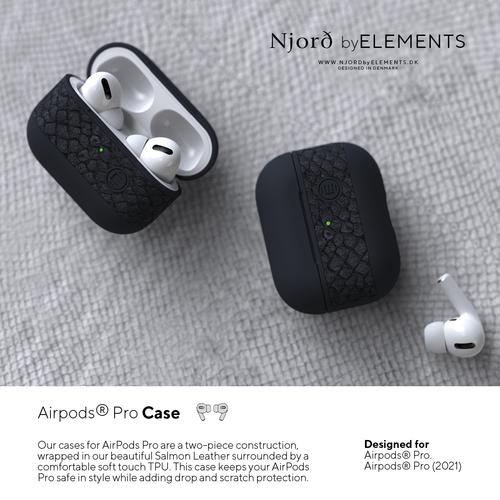 Actual product image Njord Hard Cover Vindur Case for Airpods Pro (Headphone bag)