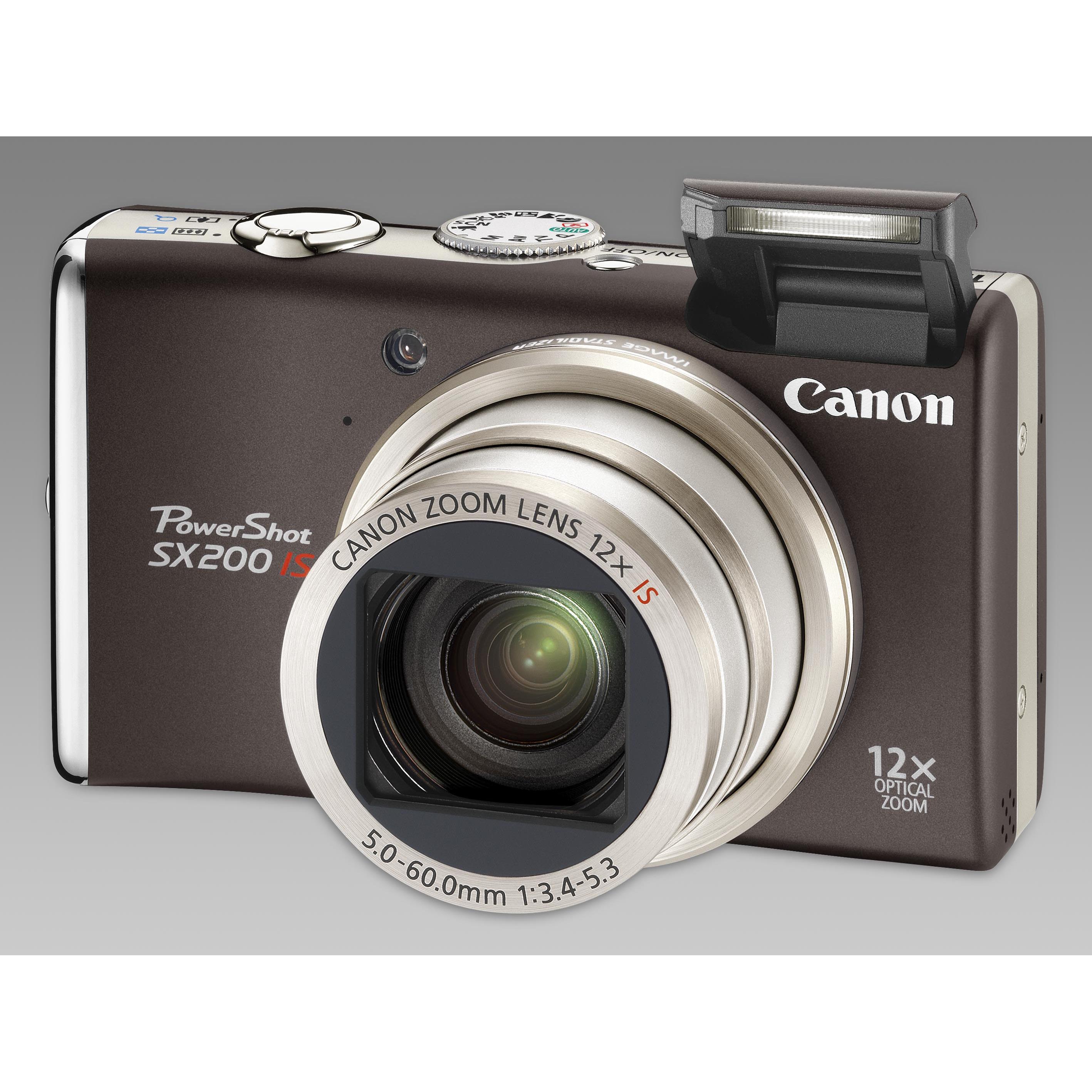 【動作確認済み】Canon PowerShot SX200 IS デジタルカメラ Canon PowerShot SX200 IS, 12 Megapixel, 12x Zoom, schwarz