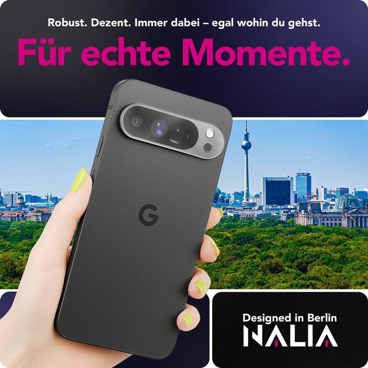 Produktbild Nalia Kameraglas "Focus.X2 MAX" - 2x Schutz Glas für Kamera Linse Klar - Cam Protector Tempered Glass (Google Pixel 10 Pro XL)