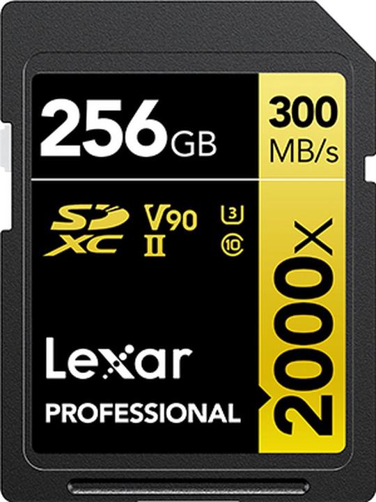 Lexar Professional Gold Series (256 GB, SDXC, U3, UHS-II)