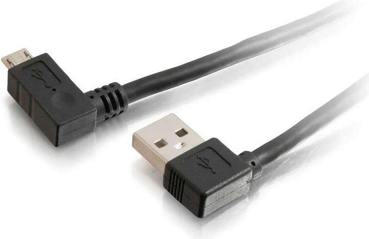 Immagine prodotto C2G Da USB 2.0 A ad angolo retto a Micro-USB B (2 m, USB 2.0)