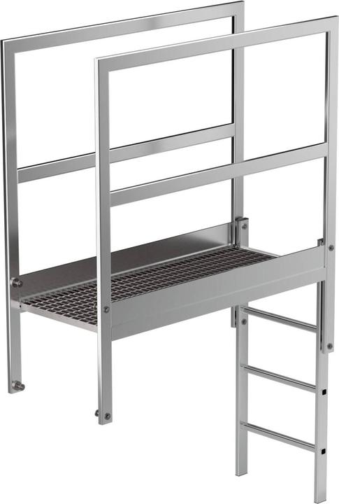 Actual product image Munk Parapet access ladder aluminium-blank special length (140 cm)