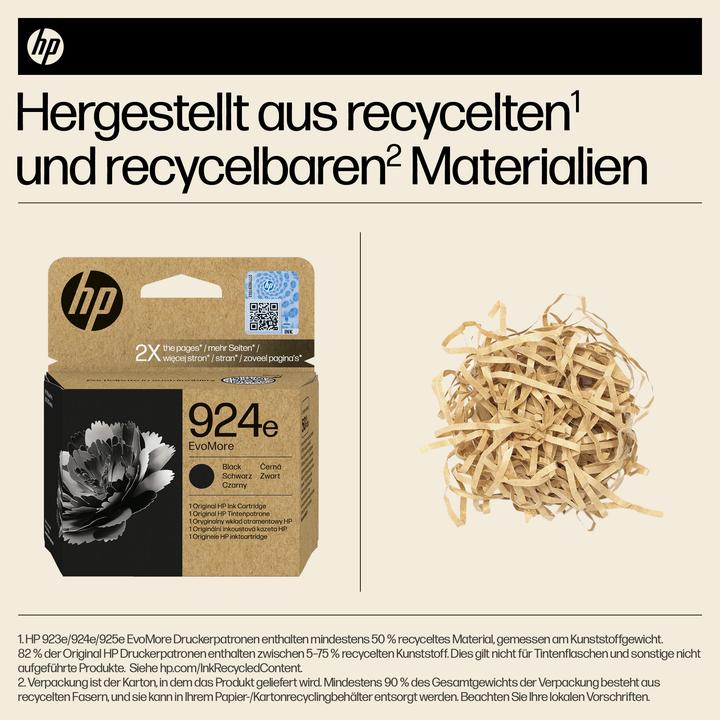 Productafbeelding HP 4K0V0NE#CE1 924e EvoMore OJ PRO inkt zwart 1000 pagina's (BK)