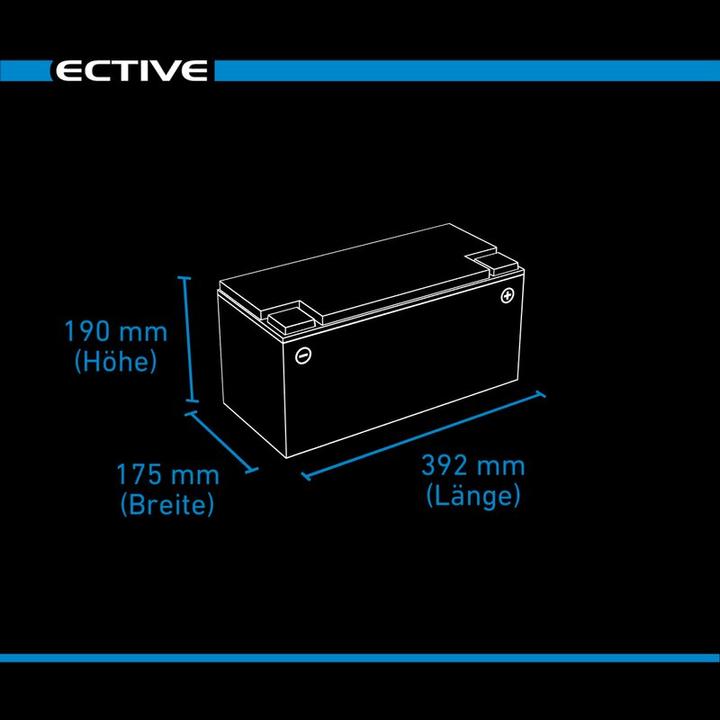 Actual product image Ective LC 150 Dual LFP | Starter and supply battery (12 V, 150 Ah, 1650 A)