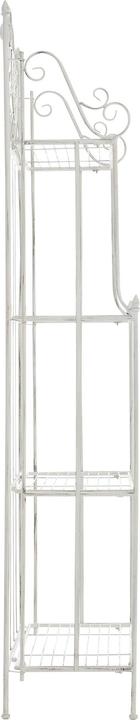 Actual product image CLP Flora floor standing shelf, antique white (66 x 32 x 175 cm)