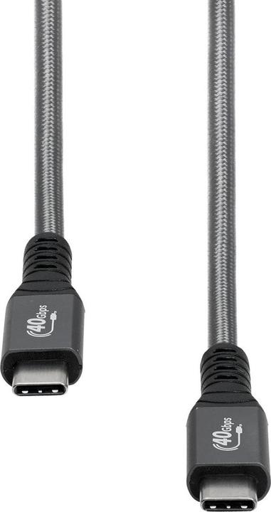 Image du produit ProXtend Câble USB4 Gen. 3x2 40Gbps 100W 0.5M (0.50 m, USB 4.0, 100 W)