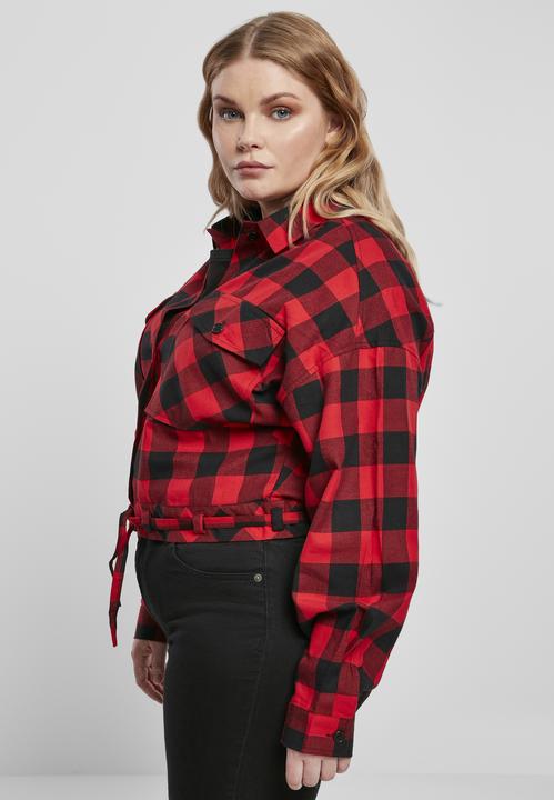 Produktbild Urban Classics Ladies Short Oversized Check Shirt (XL)
