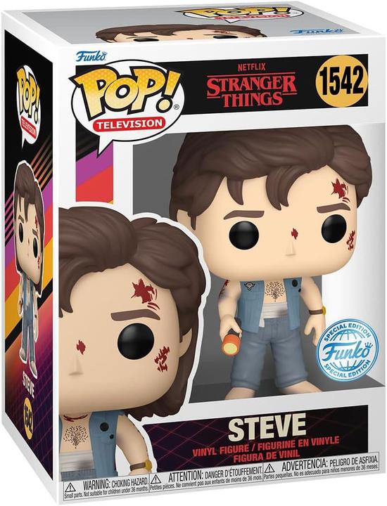 Actual product image Funko POP! Stranger Things Steve (Battle Damaged)