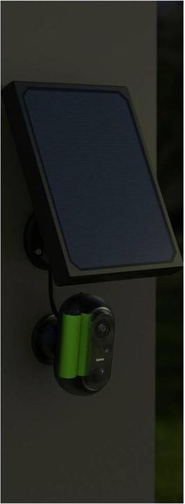 Actual product image Hama Surveillance camera, WLAN camera outdoor, rechargeable battery, solar, recording, 1080p (1920 x 1080 Pixels)