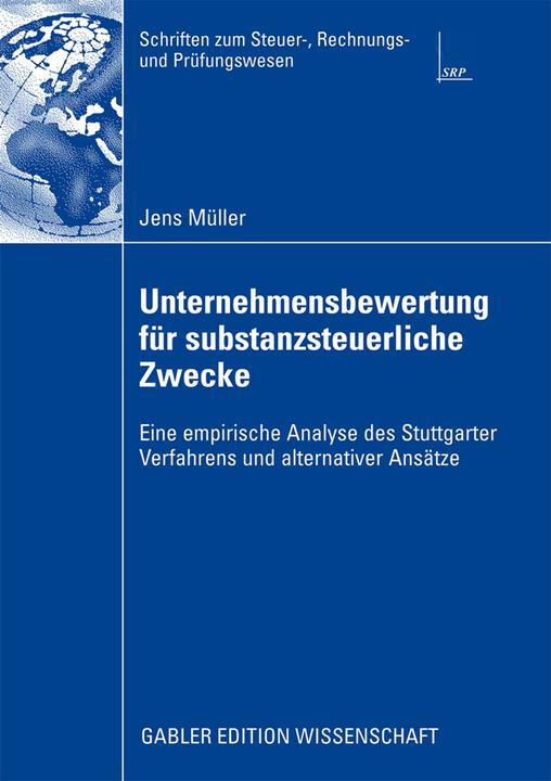 Produktbild Unternehmensbewertung für substanzsteuerliche Zwecke (Deutsch, Jens Müller, 2008)