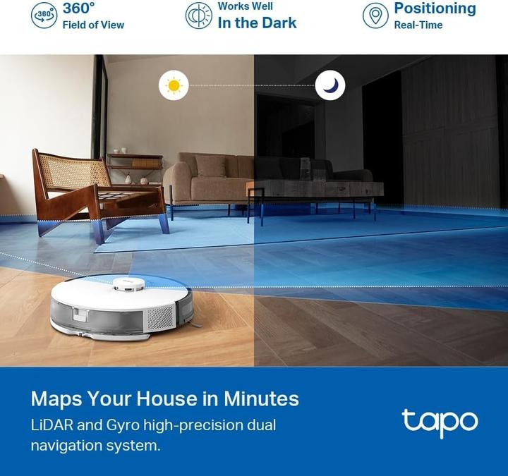 Actual product image TP-Link Tapo RV30C Mop Robot vacuum cleaner mop (4200 Pa)