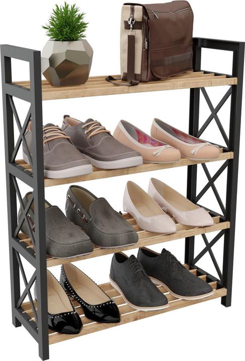 Produktbild Hanah Home Plastic Bathroom 4 Multi Purpose Shelf (46 x 18 x 64 cm)