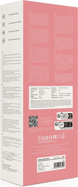 Produktbild Svakom Mora Neo Interaktiver Stossvibrator Pfirsich