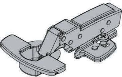 Produktbild Hettich Einklips Topfscharnier Sensys 35 mm schwarz Mittelwandanschlag