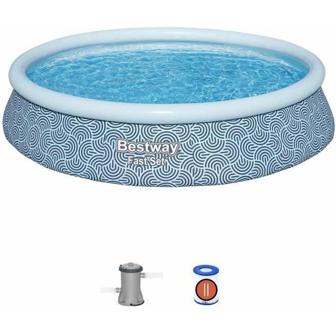 Bestway Blu Piscina, Piscina Gonfiabile 396 X 84 Cm (396 X 84 Cm)