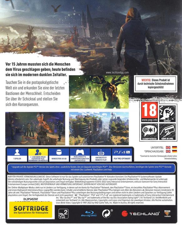 Produktbild Techland Dying Light 2 Stay Human (PS4, DE, EN)