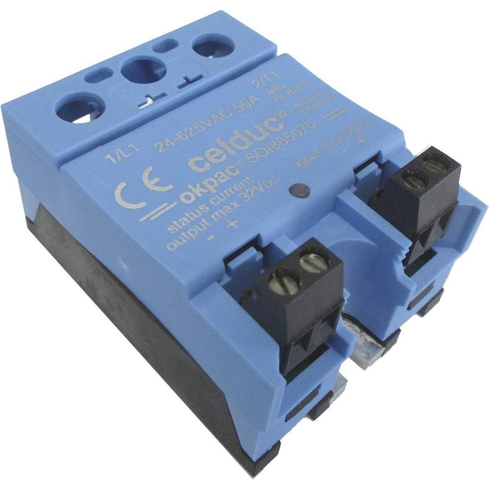 Celduc Halbleiterrelais SOI885070 50 A Schaltspannung (max.): 625 V/AC 1 St., Relais