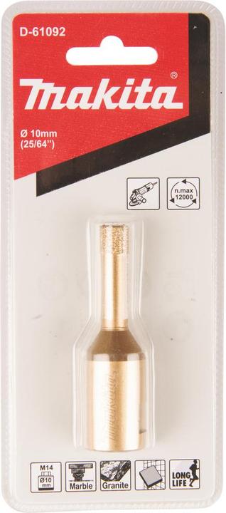 Produktbild Makita Diamant-Hohlbohrkrone 10mm M14 (10 mm)