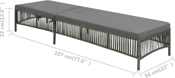 Immagine prodotto vidaXL Sonnenliege (197 cm)
