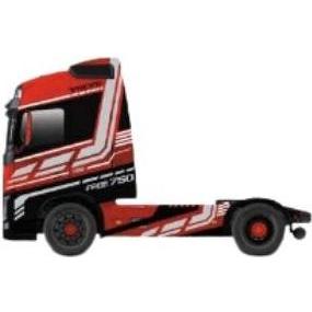 Bburago Page Fire Haulers Volvo FH16 rosso scuro 1:43
