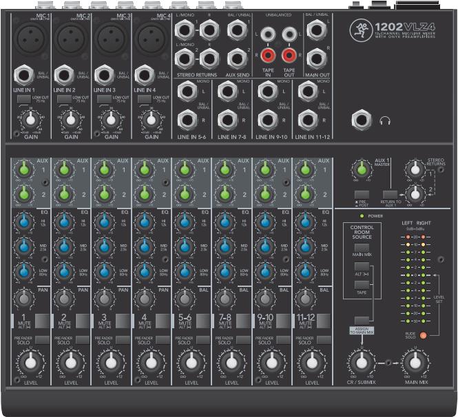 Mackie 1202VLZ4 DJ-Mixer