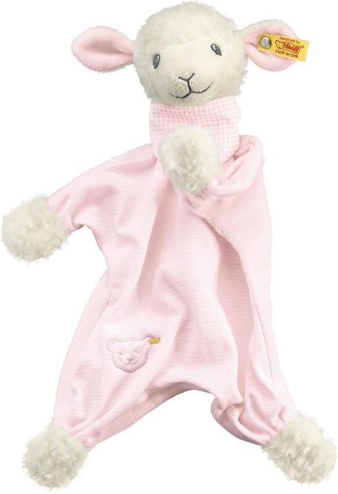 Steiff Träum-süss-Lamm Schmusetuch rosa 30cm