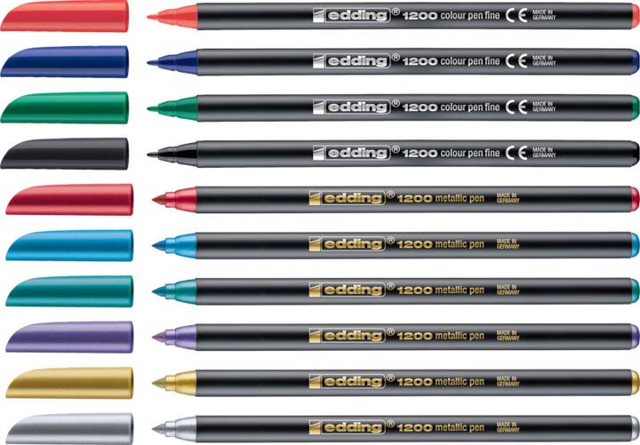 Actual product image Edding Fibre pen 1200 colourpen (Red, 1 x)