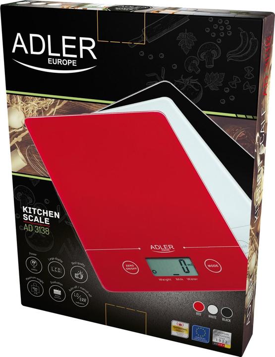 Actual product image Adler AD 3138 Worktop Rectangle Electronic Kitchen Scale