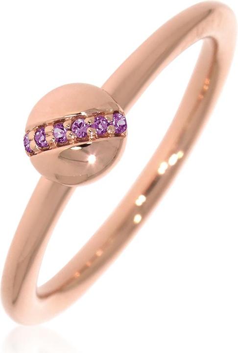 Produktbild Xen Ring mit 6 Amethyste ca. 0,04 ct. rosèvergoldet (52, 925 Silber)