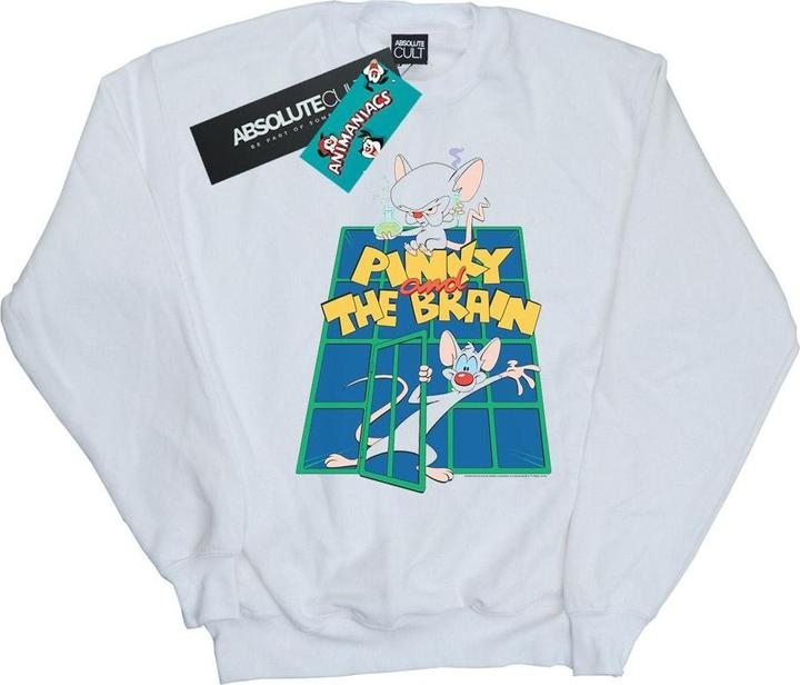 Universal Textiles Mädchen Pinky Und Das Gehirn Labor Sweatshirt (152, 158)