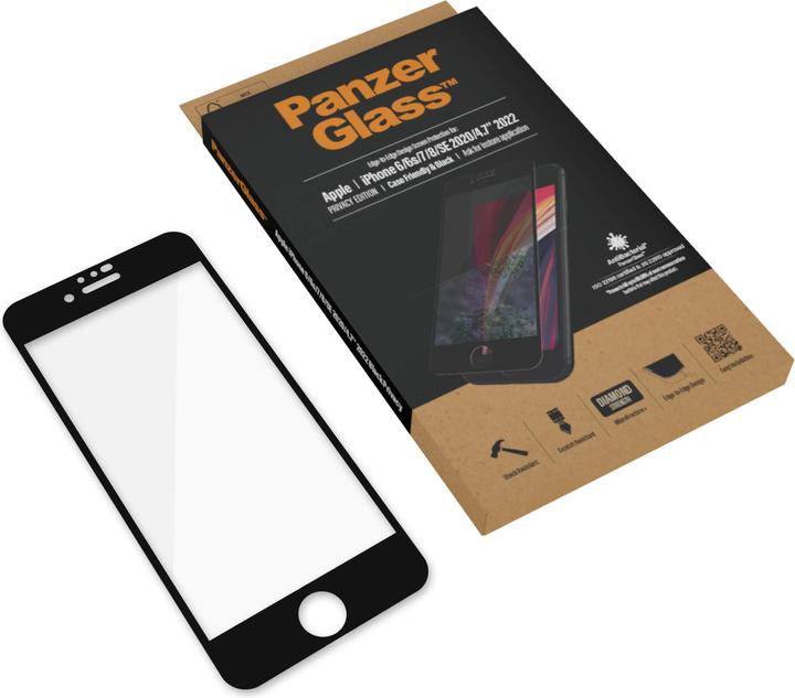 PanzerGlass Case Friendly (1 Piece, Apple iPhone 6, Apple iPhone 8, Apple iPhone 7)