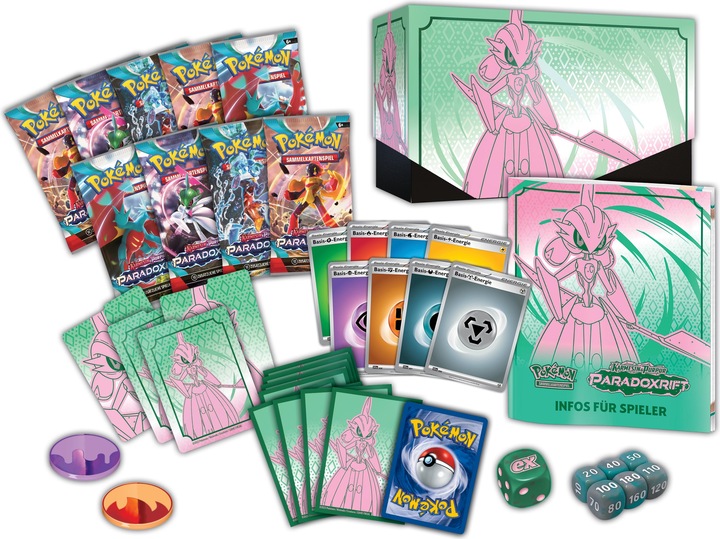 Actual product image Pokémon Karmesin & Purpur: Paradox Rift - Top Trainer Box (German, Elite / Top Trainer Box)