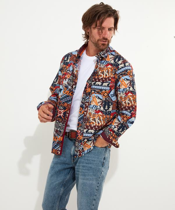 Produktbild Joe Browns Winter Ski Patchwork Printed Long Sleeve Shirt (S)