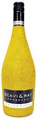 Actual product image MBG SCAVI & RAY Prosecco Frizzante Bling Bling Glitter GOLD 75 cl / 11 % Italy (1 x 75 cl)