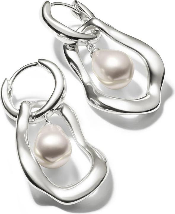 Immagine prodotto Thomas Sabo Creolen mit Perlen Anhänger Natural Beauty Silber