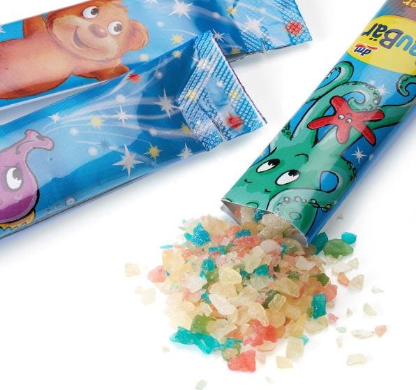 Actual product image dm SauBär Children's bath additive crackling bath, 3x5g (Bath salts)