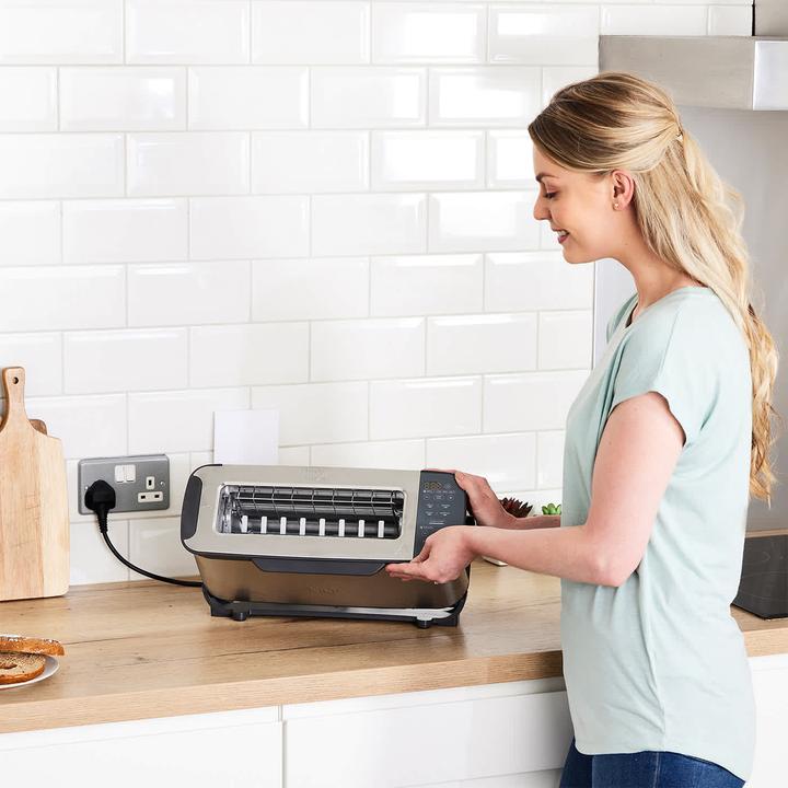 Image du produit Ninja 3-in-1 Multifunctionele Toaster, Grillplaat en Panini Maker - 7 Roosterstanden - RVS - ST202EU
