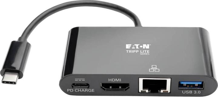 Produktbild Eaton USB-C Multiport Adapter - 4K HDMI USB-A Port GbE 60W PD Charging HDCP Black (USB-C, 4 Ports)