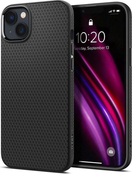Actual product image Spigen Liquid Air iPhone 16 Plus czarny/matte black ACS08066 (Apple iPhone 16 Plus)