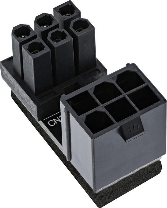 Actual product image InLine Graphics card power adapter internal, ATX 6pin male / female (rotated)