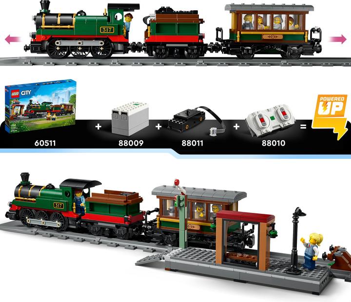 Immagine prodotto LEGO Klassischer Dampfzug (60511, LEGO City)