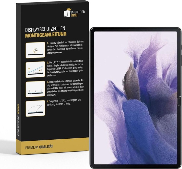 Actual product image Protectorking 6x 9H Panzerglas flexibel HD Klar (6 Piece, Galaxy Tab S7 FE)