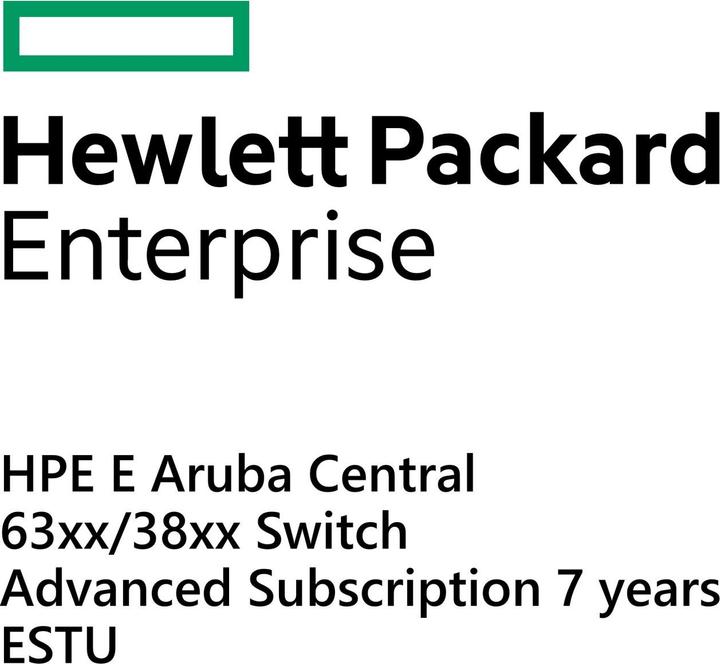 Immagine prodotto HPE E Aruba Central, Switch 63xx/38xx, abbonamento avanzato, 7 anni, E-STU