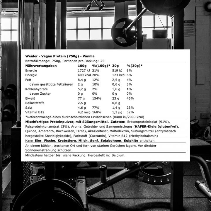 Immagine prodotto Weider Proteine vegane (Vaniglia, 1 x, 750 g)