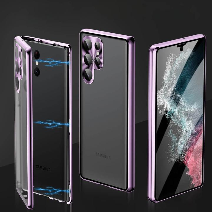 Produktbild Cover-Discount Magnetische Schutzhülle mit Panzerglas schwarz (Samsung Galaxy S24 Ultra)