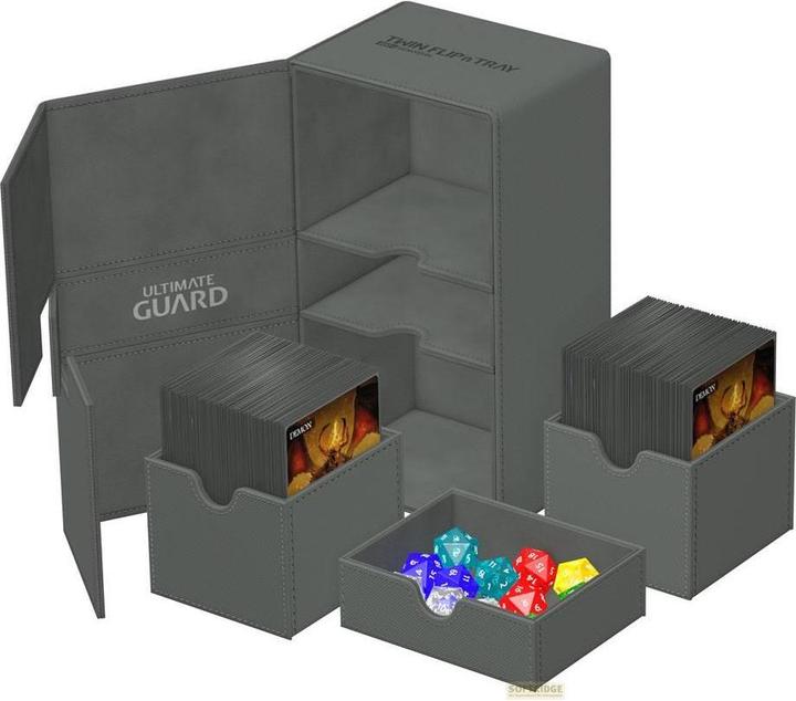 Image du produit Ultimate Guard Twin Flip'n'Tray 200+ XenoSkin Monocolor Gris